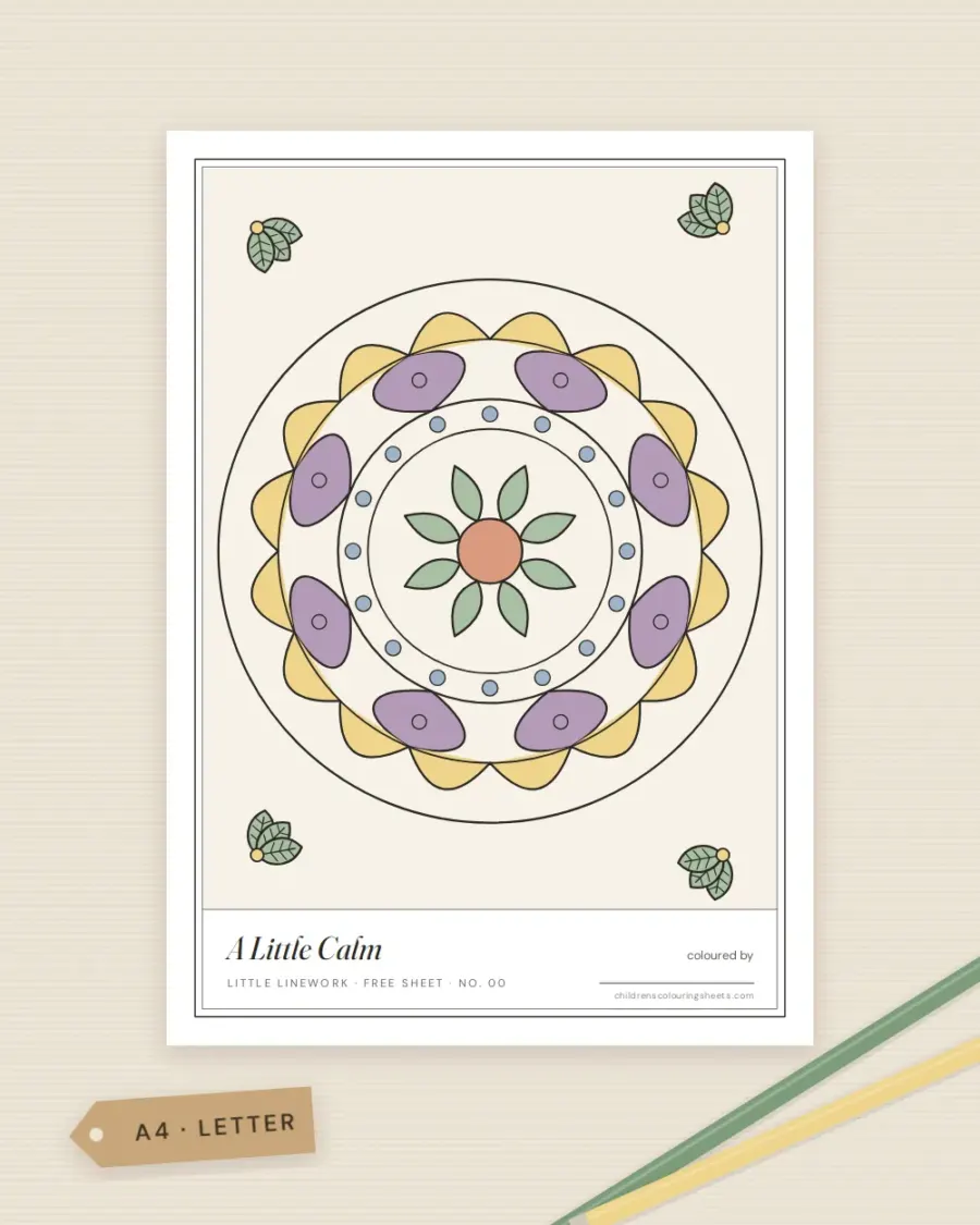 Free Sheet: A Little Calm