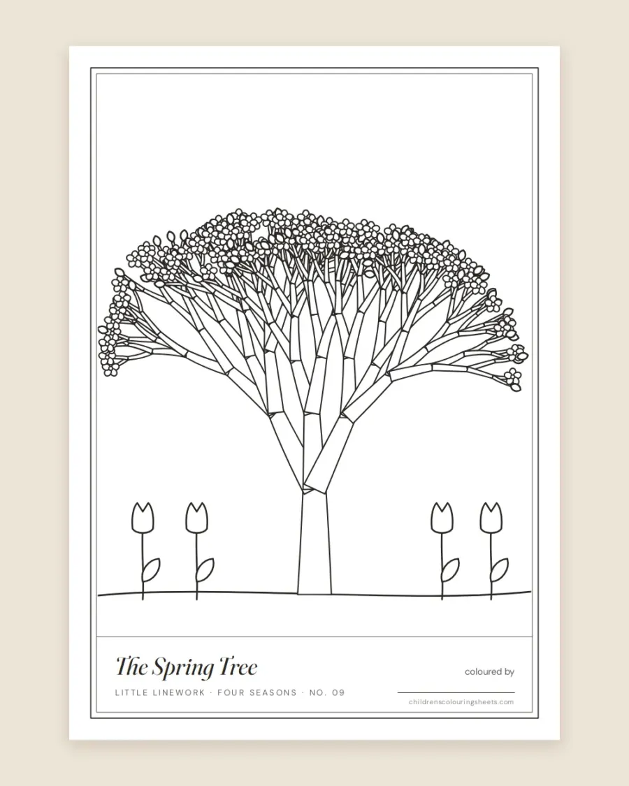 The Four Seasons Tree Set — printable preview